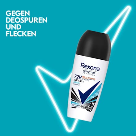Antitranspirant Deo Roll-on Nonstop Protection Invisible Aqua Rexona