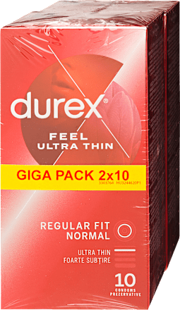 Óvszer Feel Ultra Thin, nagy kiszerelés Durex
