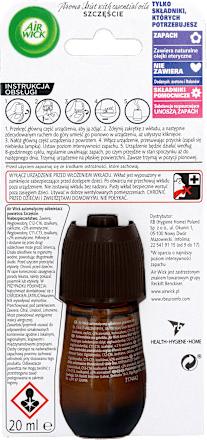 Odświeżacz powietrza elektryczny Aromatyczna Mgiełka Szczęście/Happiness Wkład AirWick