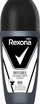Dezodornat roll on Invisible Black+White Rexona men
