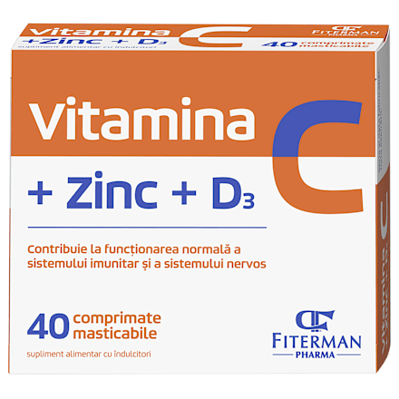 Vitamina C +ZINC+D3 Fiterman Pharma
