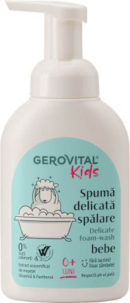 Spumă de baie pentru bebeluși Gerovital Kids
