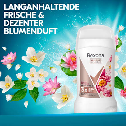 Antitranspirant Deostick, Maximum Protection, Bright Bouquet, Extra Strong Rexona