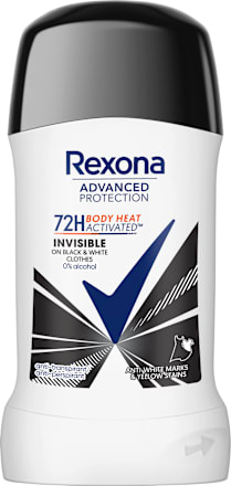 Advanced Protection deo stick Invisible Black & White Rexona