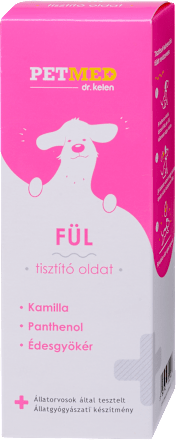 Fültisztító oldat kutyáknak és macskáknak PETMED  Dr. Kelen