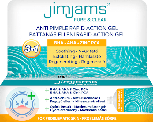 Pure & Clear Pattanás elleni rapid action gél JimJams