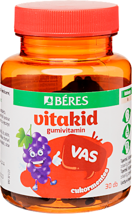 Vitakid  vas cukormentes gumivitamin  Béres