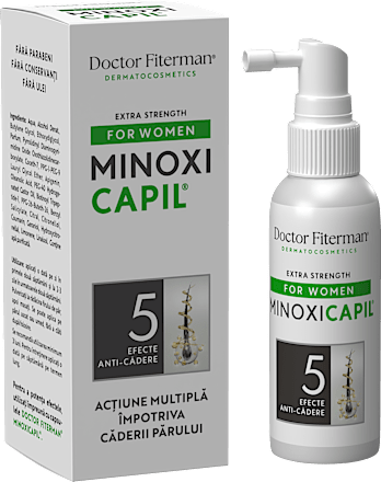 Minoxicapil spray împotriva căderii părului pentru femei  Fiterman Pharma