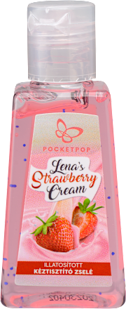 Kéztisztító zselé, Lena's Strawberry Cream Pocketpop