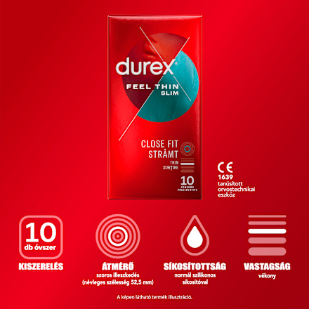 Óvszer Feel thin slim fit Durex