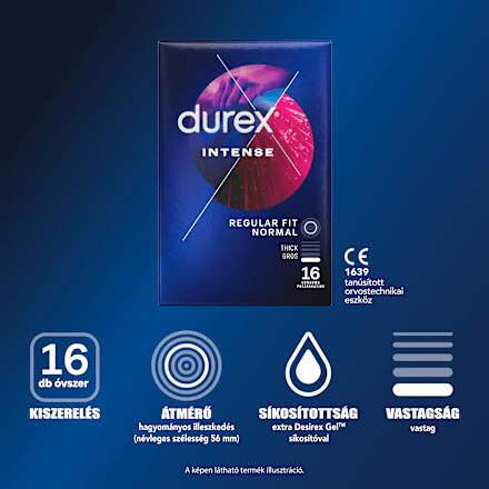 Óvszer Intense Regular Fit Normal Durex