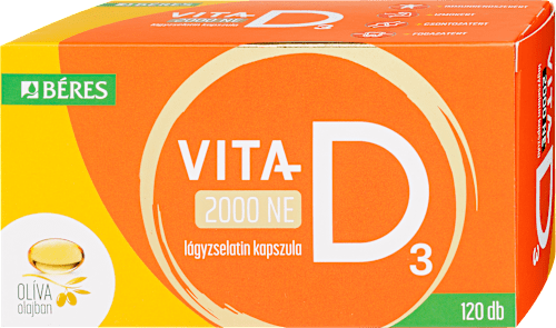 VitaD3 vitamin 2000 NE lágyzselatin kapszula  Béres