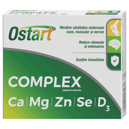 Ostart Complex Ca + Mg + Zn + Se + D3 Fiterman Pharma