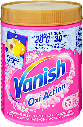 Folttisztító por Pink, nagy kiszerelés Vanish Oxi Action