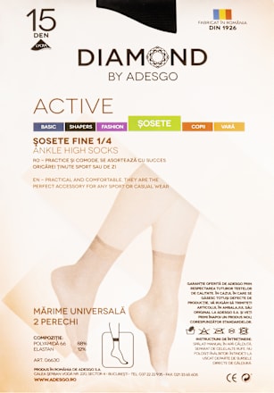 Șosete damă active gazelle  mărimea 1/4  Diamond