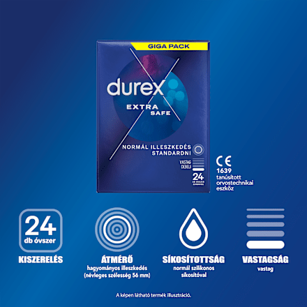 Óvszer Extra Safe Regular Fit Durex