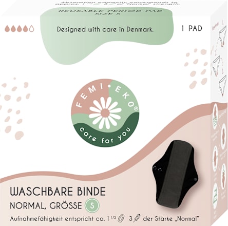 Absorbant reutilizabil pentru flux normal, mărimea S FEMI.EKO