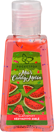 Kéztisztító zselé, Mia's Candy Melon Pocketpop