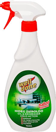 Hideg zsíroldó habzó formulával well done