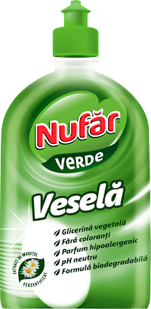 Detergent veselă verde Nufar