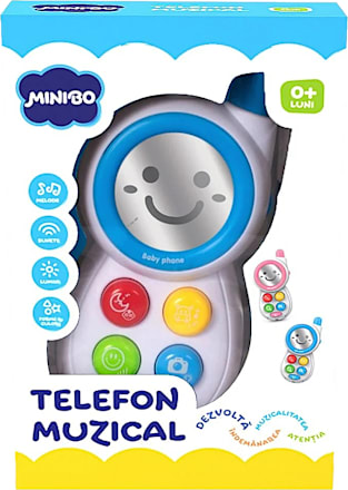 Telefon muzical pentru bebeluși Minibo