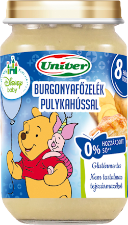 Junior menü burgonyafőzelék pulykahússal 8 hónapos kortól  Univer