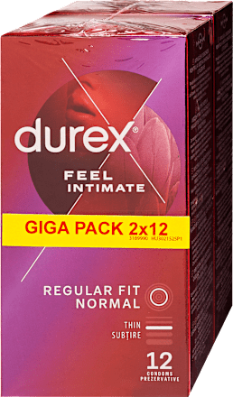 Óvszer Feel Intimate Regular Fit Normal Durex