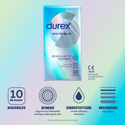 Óvszer Invisible Regular Fit Durex