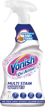 Whites odstranjivač mrlja za bijelo rublje u spreju Vanish Oxi Action