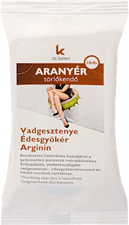 Aranyér törlőkendő Dr. Kelen