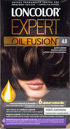 Vopsea de păr fără amoniac Oil Fusion 4.0 șaten mediu LONCOLOR EXPERT