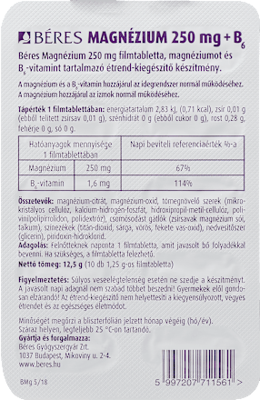 Magnézium+B6 filmtabletta Béres