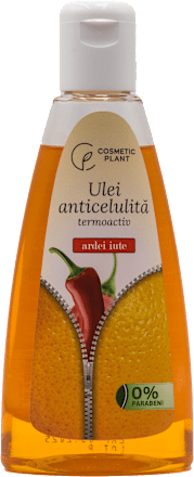 Ulei anticelulită termoactiv cu extract de ardei iute cosmetic plant