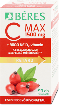 C-vitamin 1500 retard + 3000 D3  Béres
