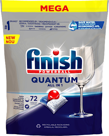 QUANTUM Regular - tablete za mašinsko pranje posuđa Finish