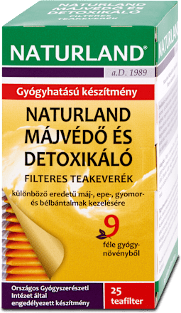 Májvédő tea 25x1,5g NATURLAND