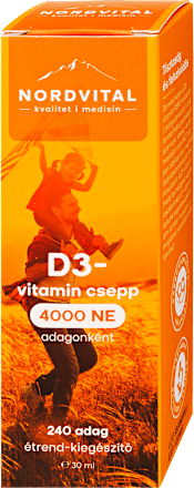D3 vitamin csepp 4000NE 240adag NORDVITAL