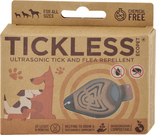 Ultrazvukový odpudzovač kliešťov a bĺch pre psy TICKLESS