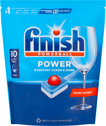 Power All in 1 tablety do myčky nádobí Finish