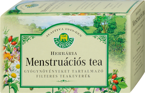 Menstruációs tea, gyógynövényeket tartalmazó filteres teakeverék HERBÁRIA