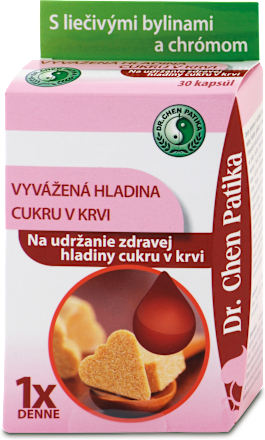 Kapsuly Vyvážená hladina cukru v krvi Dr. Chen Patika