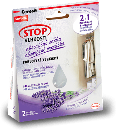 Absorpčné vrecúška Stop vlhkosti - levanduľová vôňa Ceresit