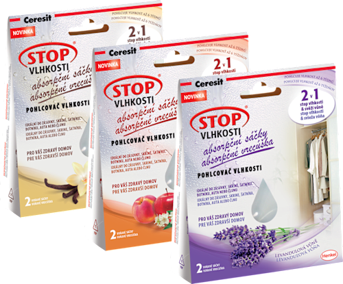 Absorpčné vrecúška Stop vlhkosti - levanduľová vôňa Ceresit STOP