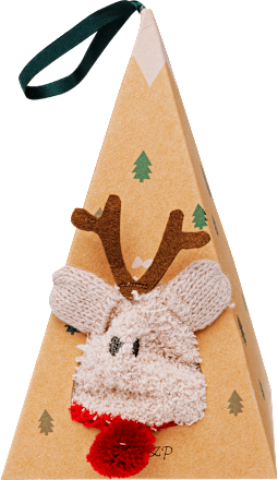 Fluffy zokni háromszög dobozban, többféle DEL