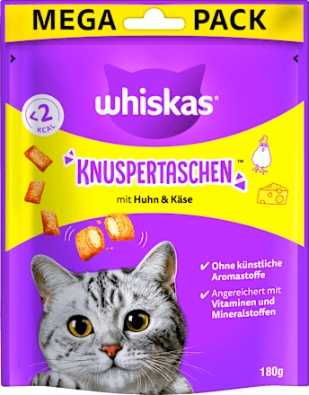Katzenleckerli Knuspertaschen mit Huhn & Käse Whiskas