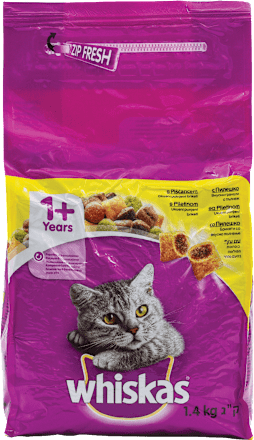 Suha hrana za mačke s piščancem, 1+ let whiskas