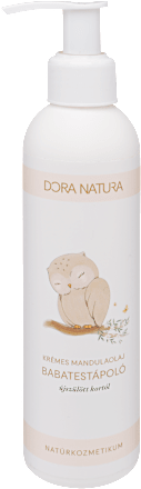 Babatestápoló, krémes mandulaolajjal DORA NATURA