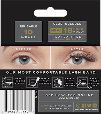 Künstliche Wimpern Lash Illusion 307 Faux Mink (1 Paar) Eylure