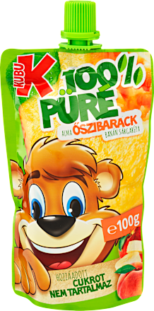 Gyümölcspüré alma-őszibarack-banán-sárgarépa KUBU