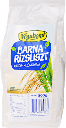 Barna rizsliszt, gluténmentes Vegabond